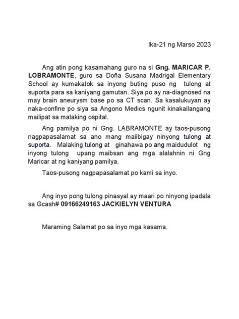 halimbawa ng liham para sa paghingi ng tulong pinansyal|Liham para sa Bayan (10 Halimbawa) — MagaralPH.